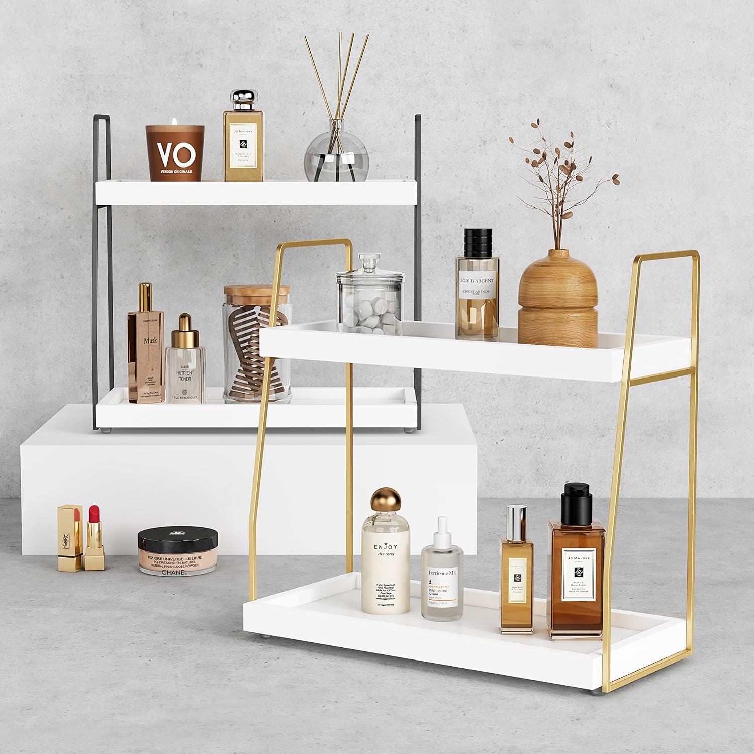 Forbena 2 Tier Bathroom Organizer Countertop Shelf