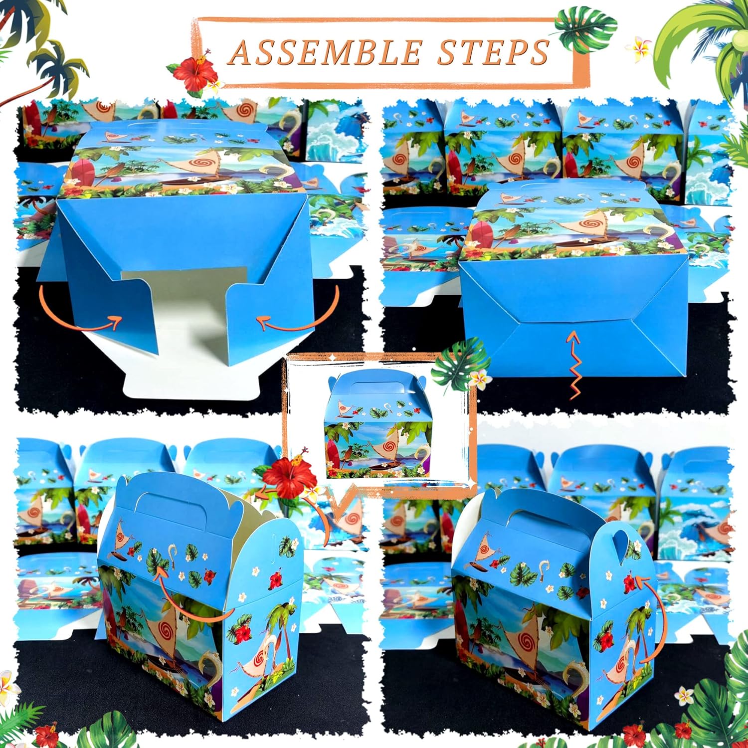 JeVenis Moana Party Favor Candy Box Set