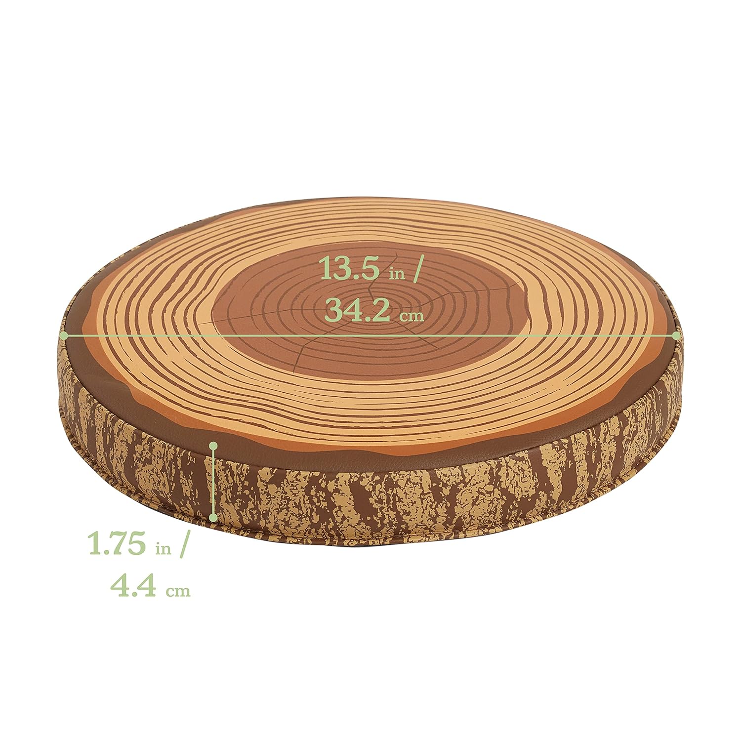 ECR4Kids Tree Floor Cushions 6-Pack Chocolate