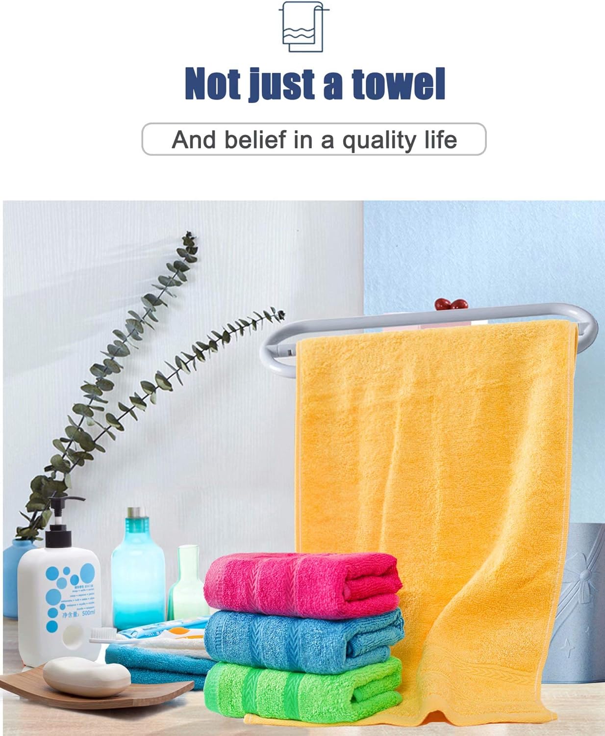 MEMRUI Multicolor Fingertip Towels 4 Pack
