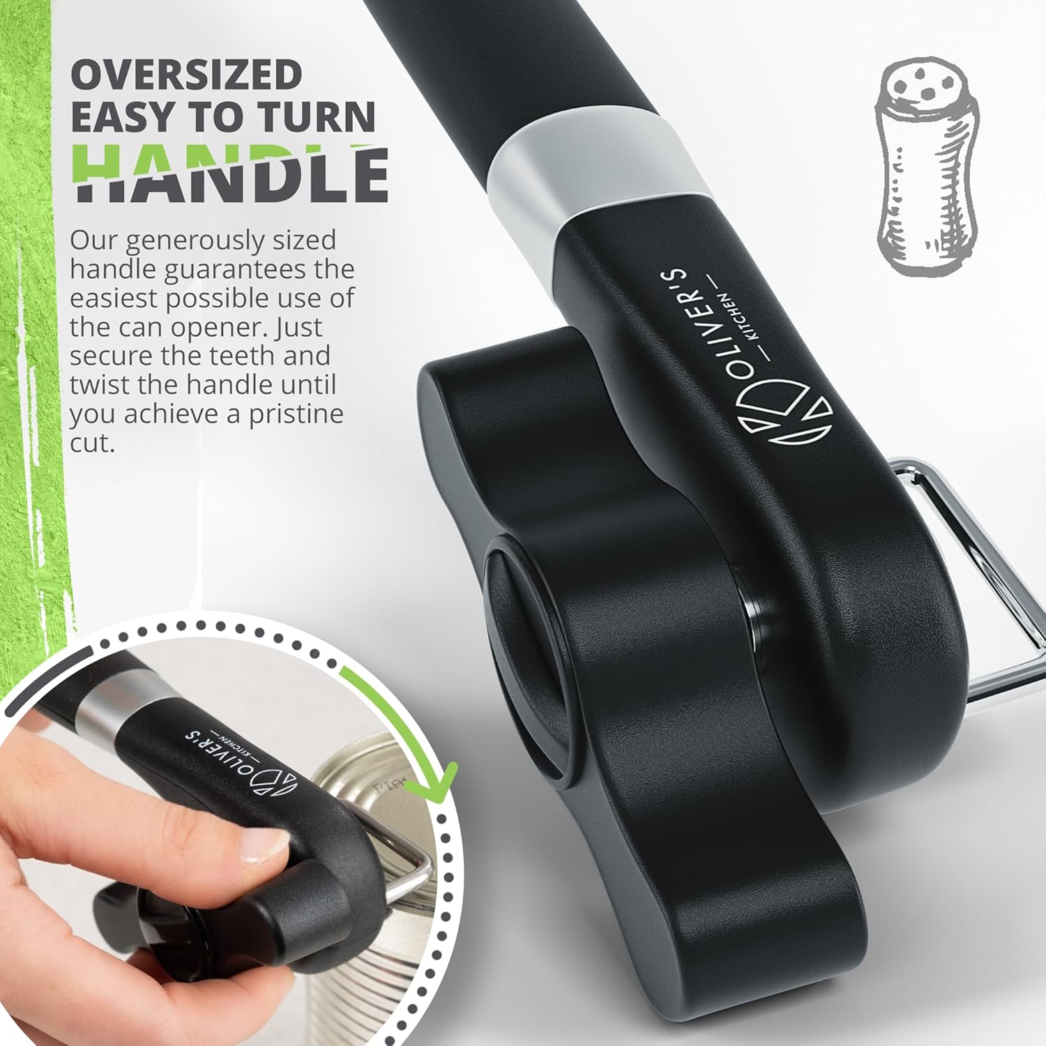 Olivers Kitchen Premium Safety Can Opener 1
