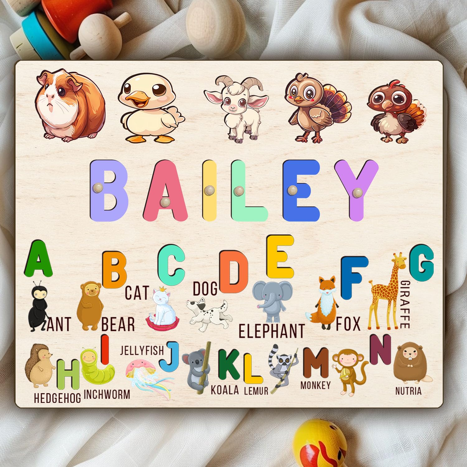 Personalized Wooden Name Puzzle For Kids