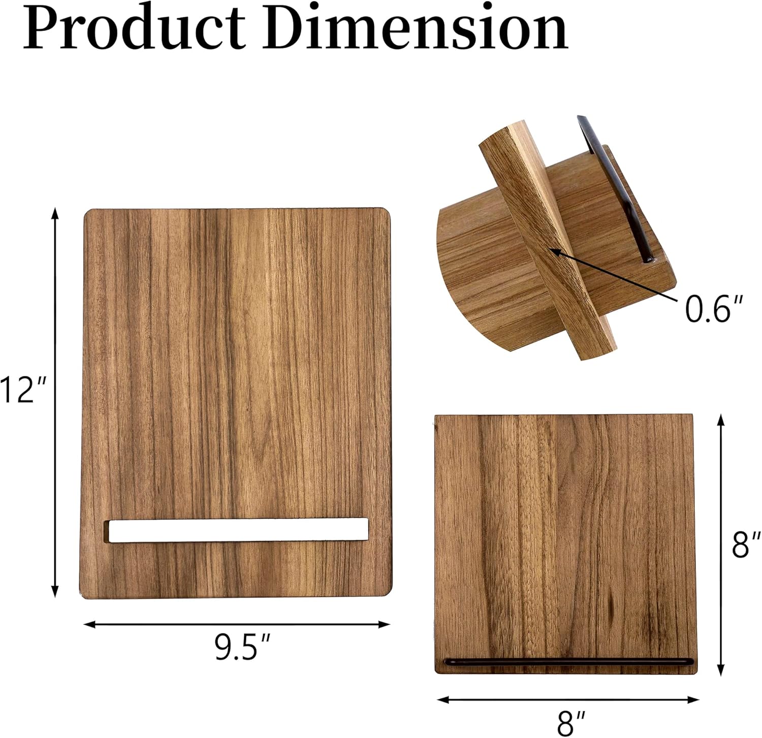 Wood Cookbook Stand for Kitchen Use