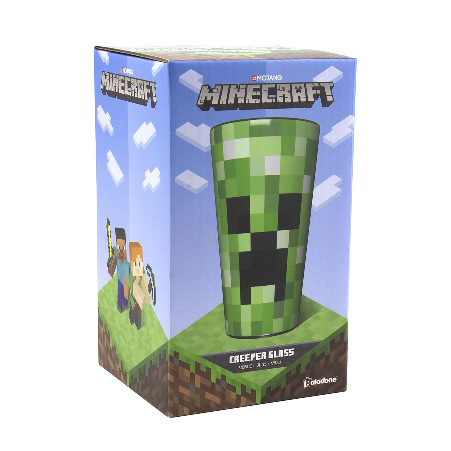 Paladone Minecraft Creeper Glass Tumbler 14 oz