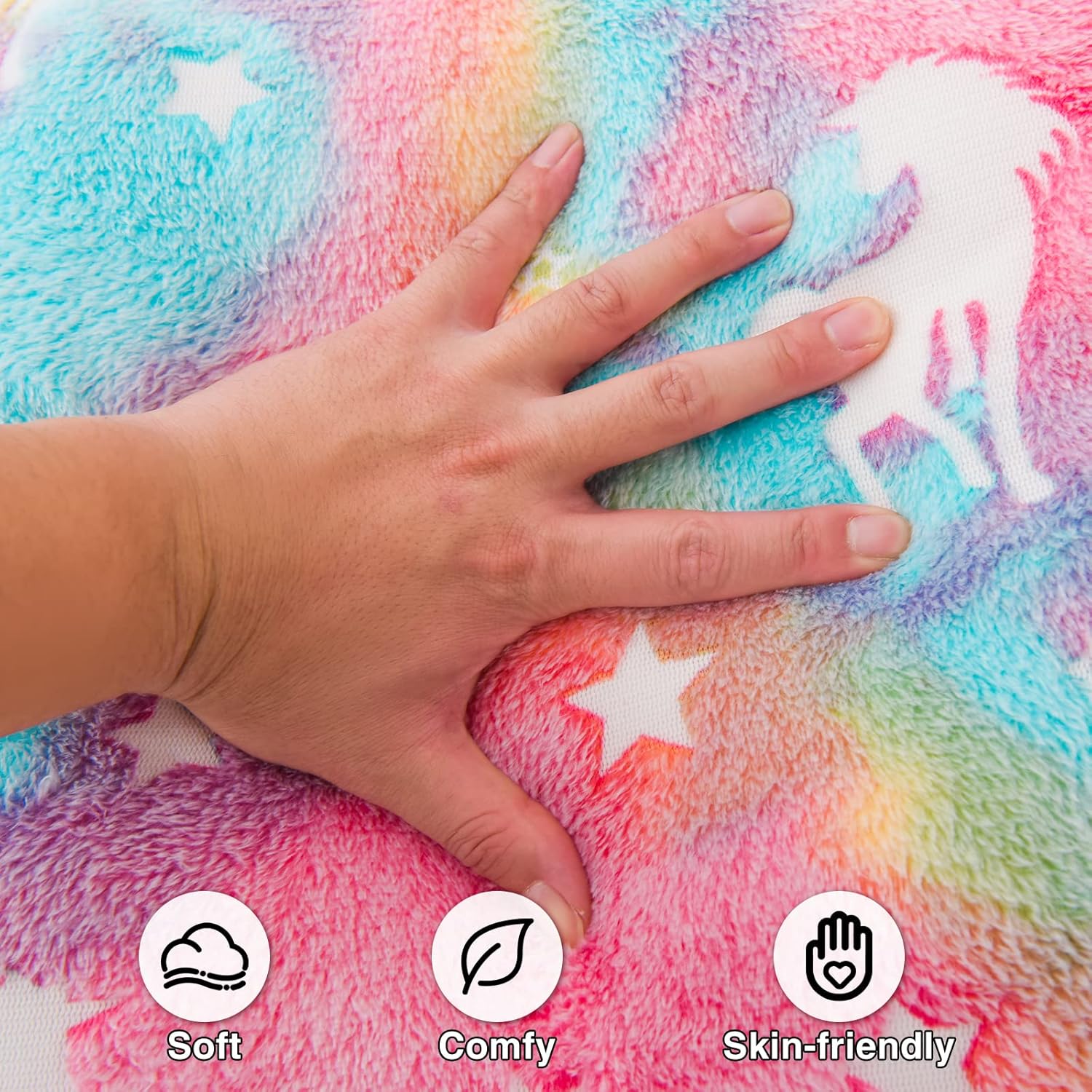 A Nice Night Unicorn Reading Pillow Glow in the Dark