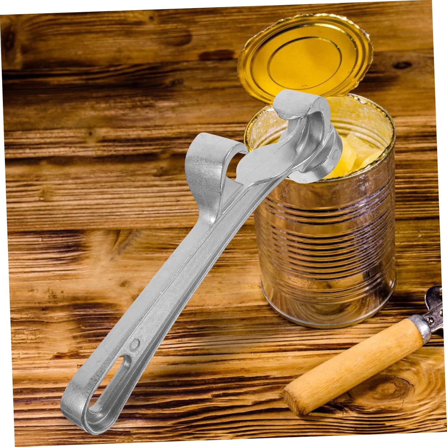 FUNOMOCYA Can Opener with Wrench and Chain for Manual Use