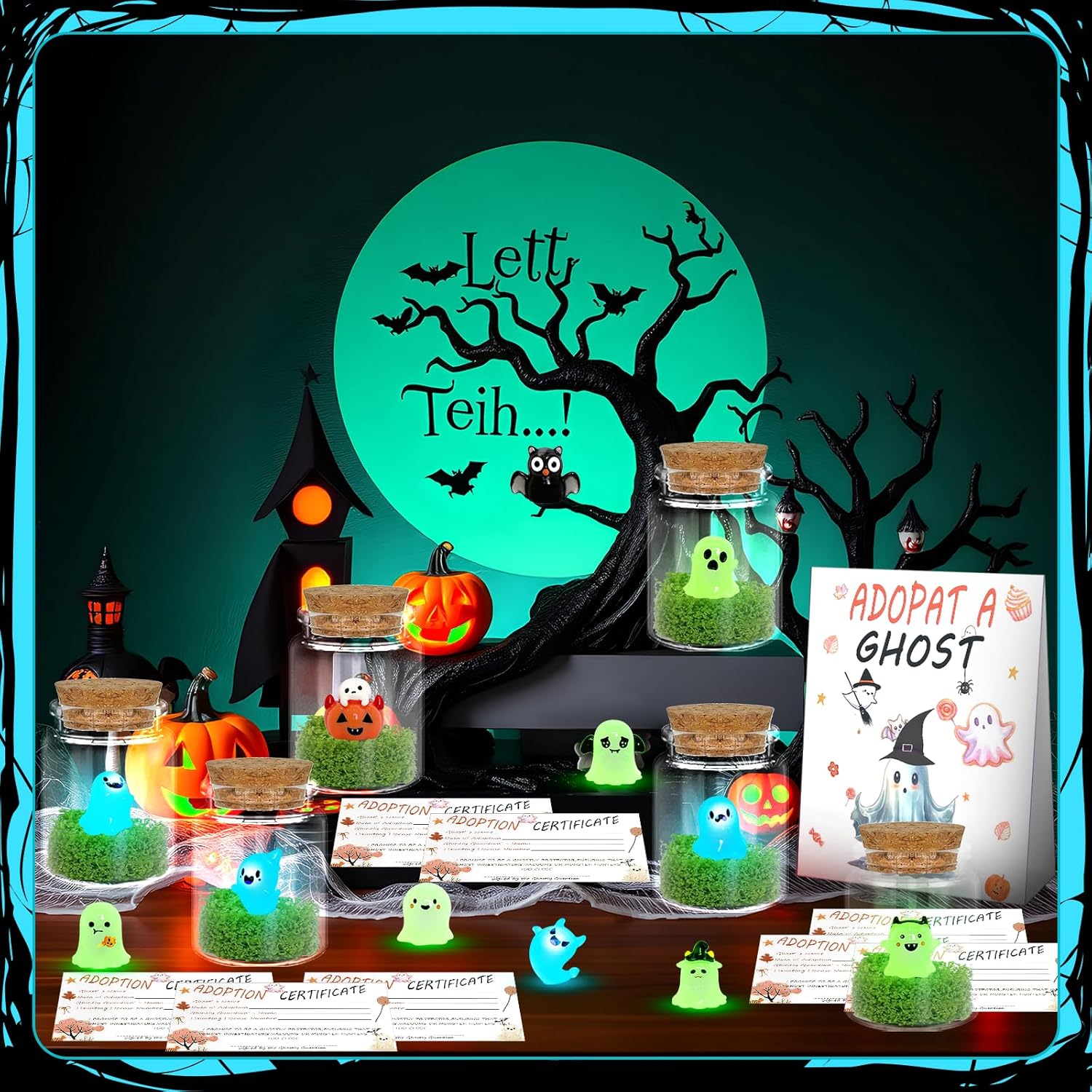 38 Pcs Adopt a Ghost Halloween Party Favors Decor