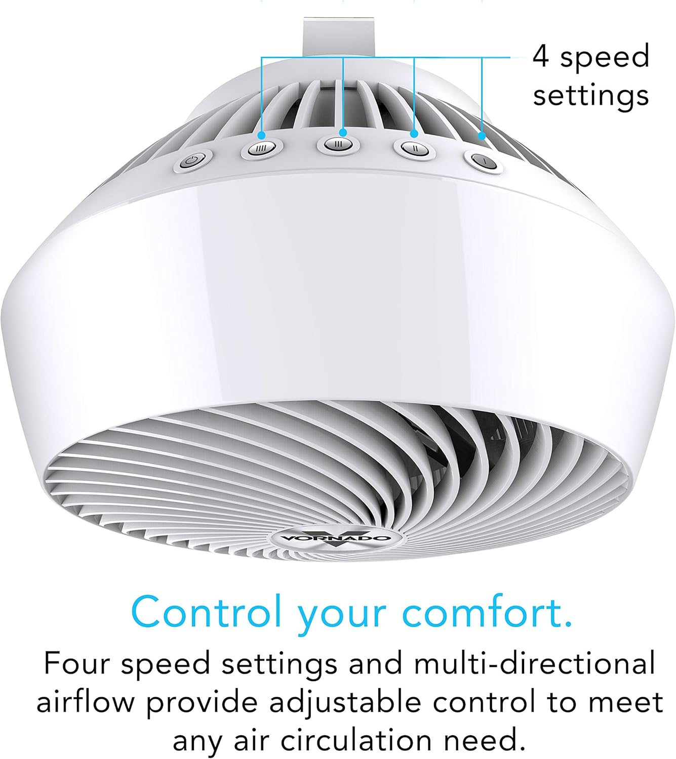 Vornado 660 Large Whole Room Air Circulator Fan White