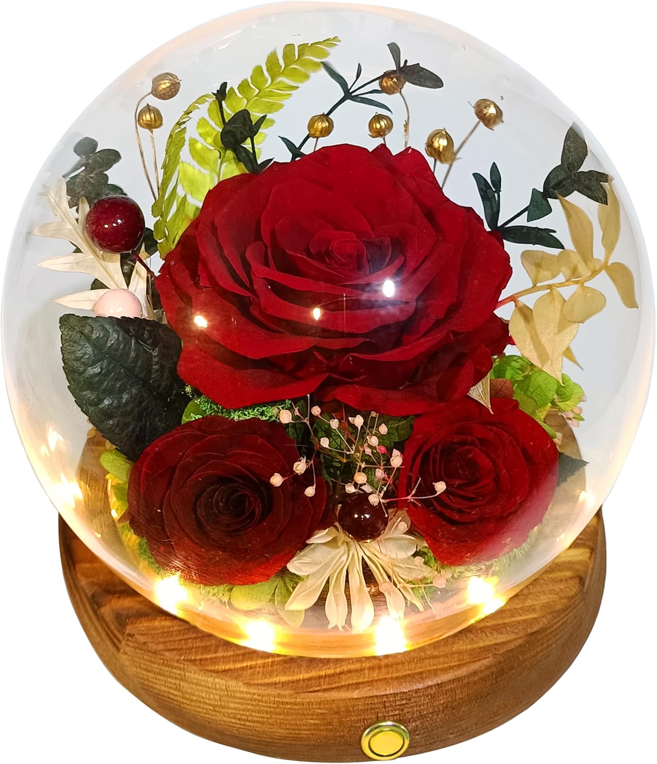 Valley of Rain Forest Dark Red Rose Arrangement