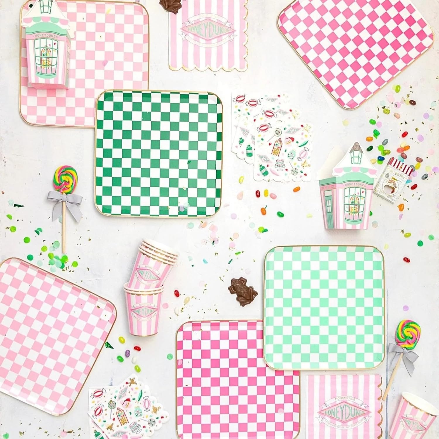 Bonjour Fte Harry Potter Honeydukes Pink Stripe Treat Boxes Pack of 8
