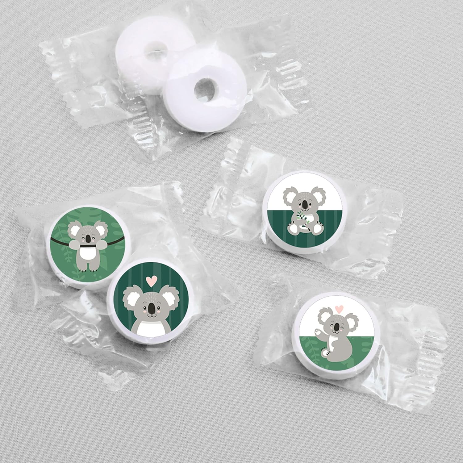 Big Dot of Happiness Koala Cutie Round Candy Stickers