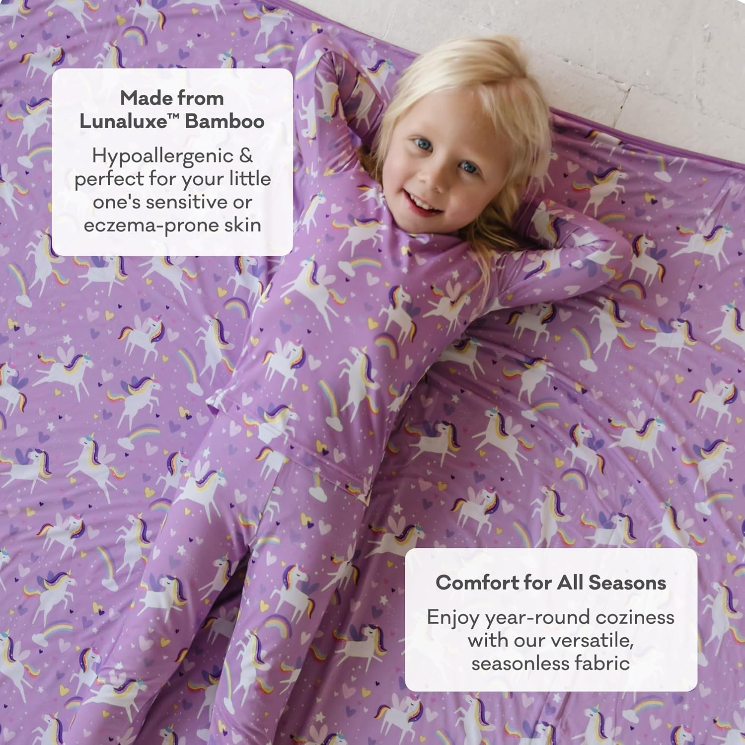 Little Sleepies Cloud Blanket for Kids 50x50 Inches