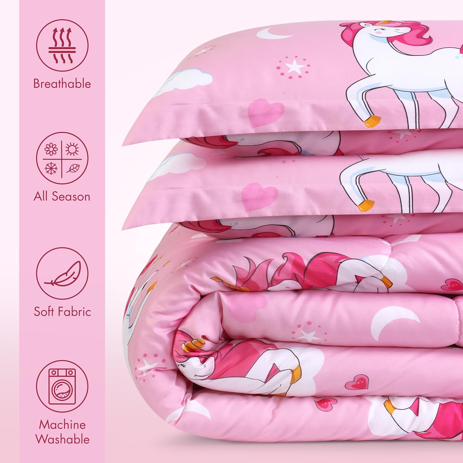 Utopia Bedding Unicorn Comforter Set Twin Size