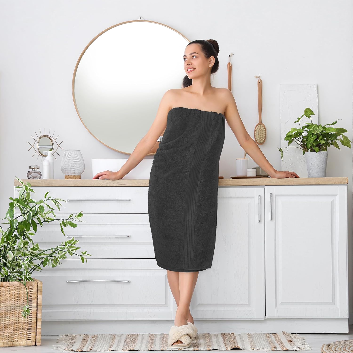 Utopia Towels Extra Large Bath Sheets 2 Pack Grey