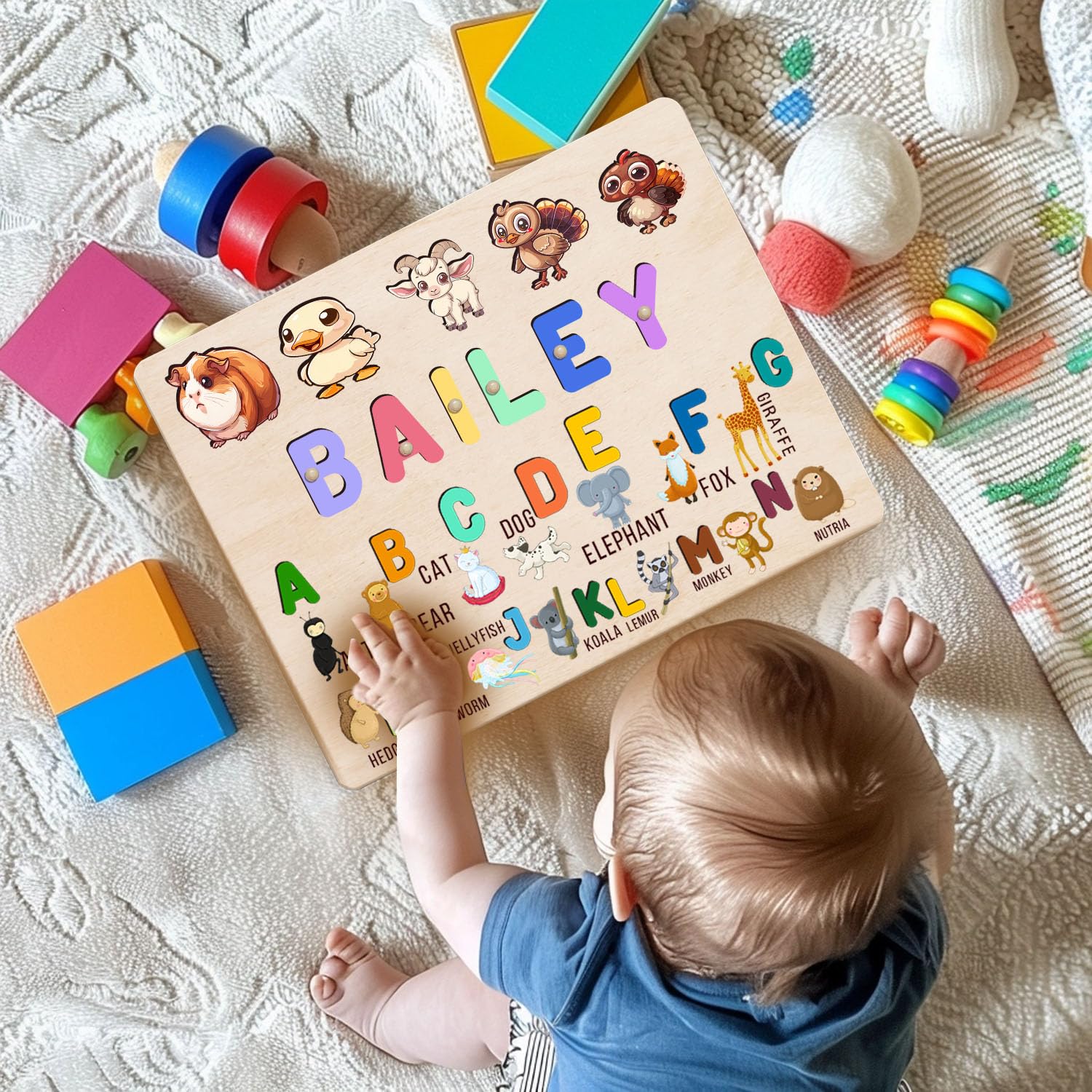 Personalized Wooden Name Puzzle For Kids