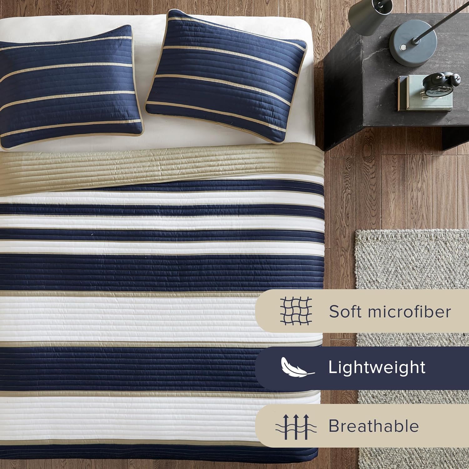 Comfort Spaces Quilt Set Twin Size 2 Piece