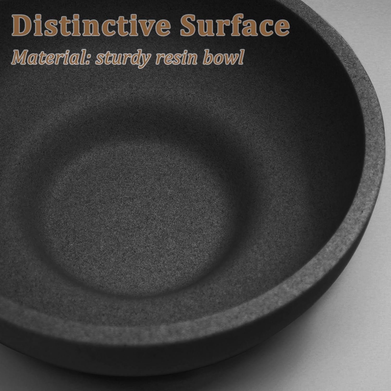 Modern Resin Decorative Bowl Black