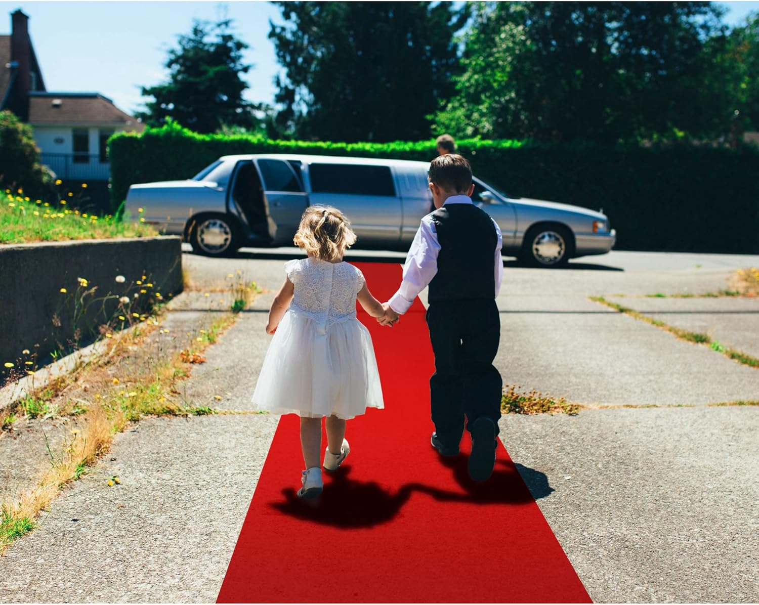 EZLucky Red Carpet Runner 26X30 ft Hollywood Red
