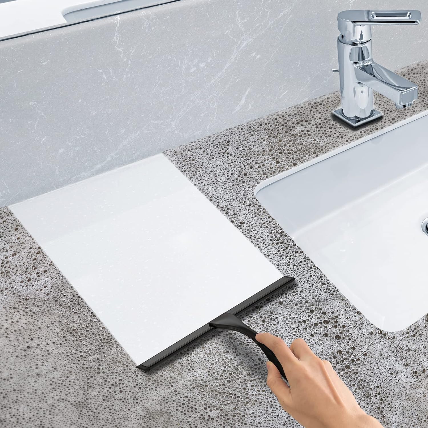 Docrok 10 Inch All-Purpose Stainless Steel Shower Squeegee