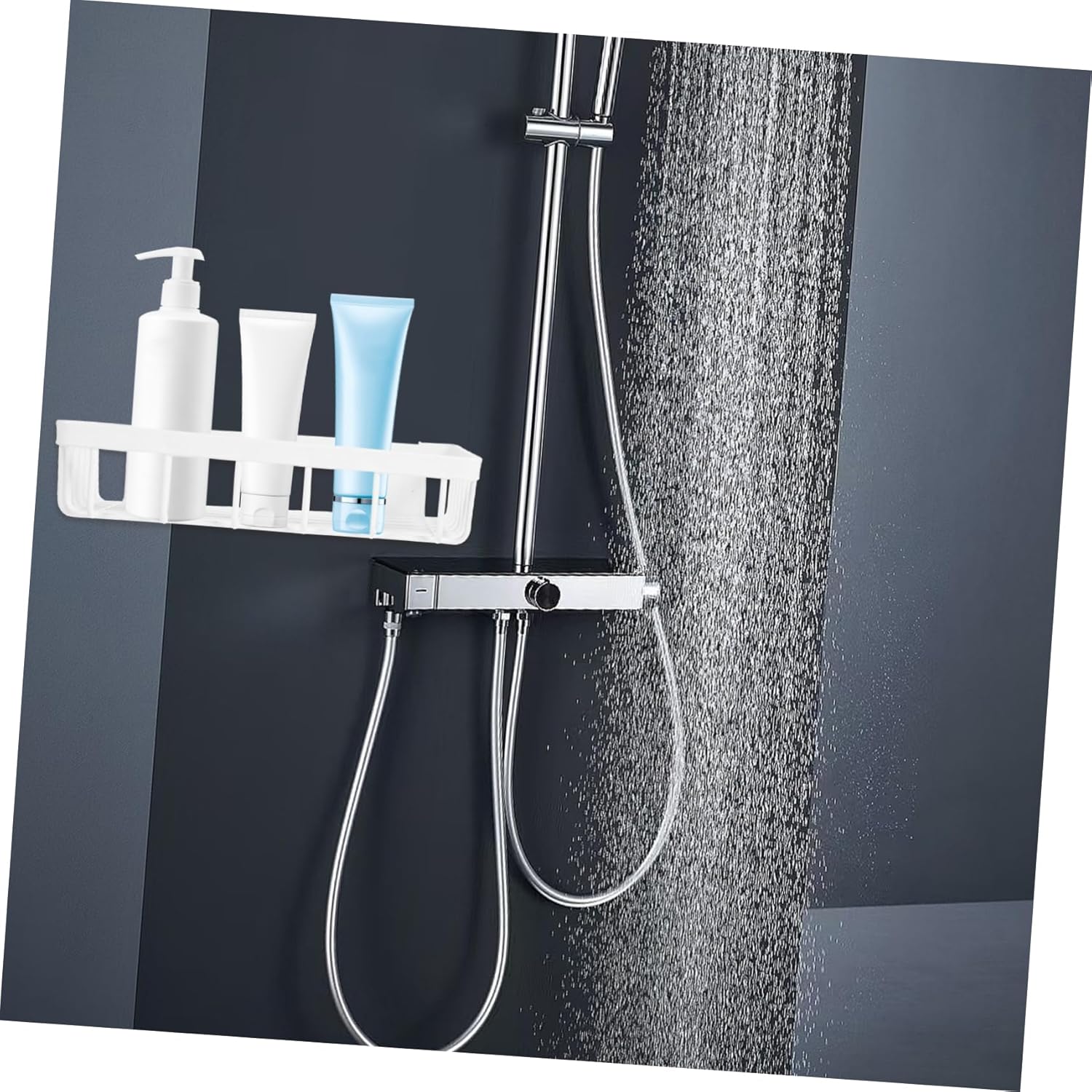 Ciieeo Wall Mounted Bathroom Storage Organizer Shelving Rack