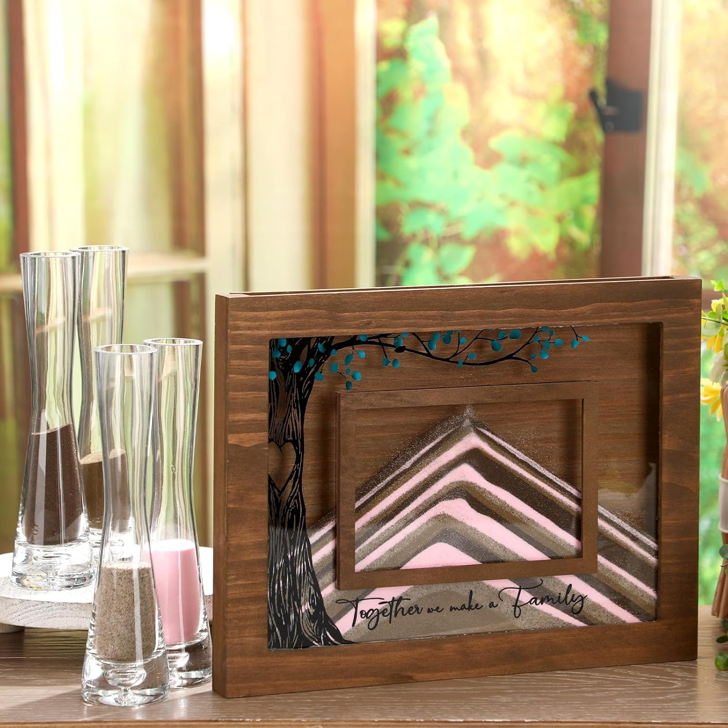 Qunclay Unity Sand Ceremony Kit Photo Frame