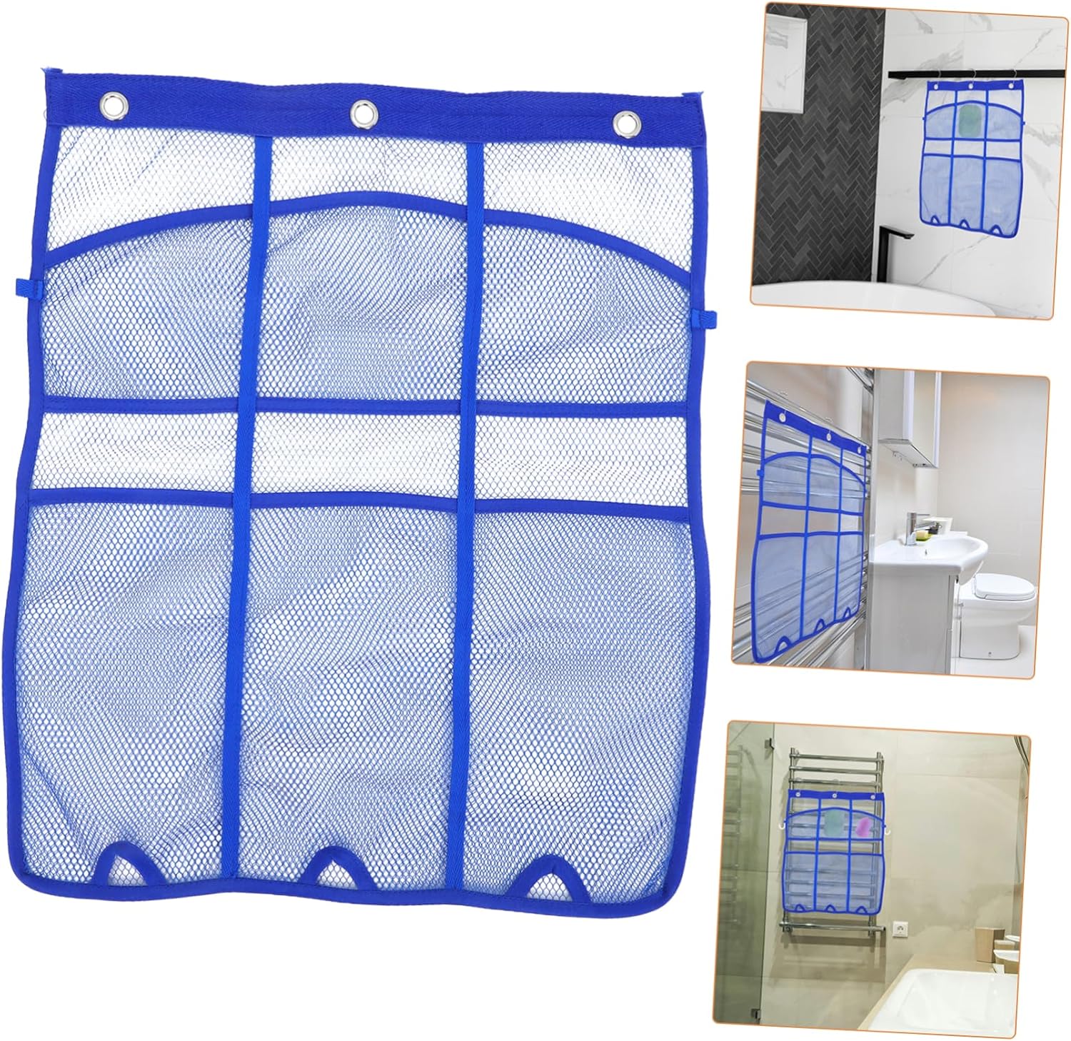 Bath Storage Bag Hanging Mesh Organizer for Shower and Bathroom Supplies