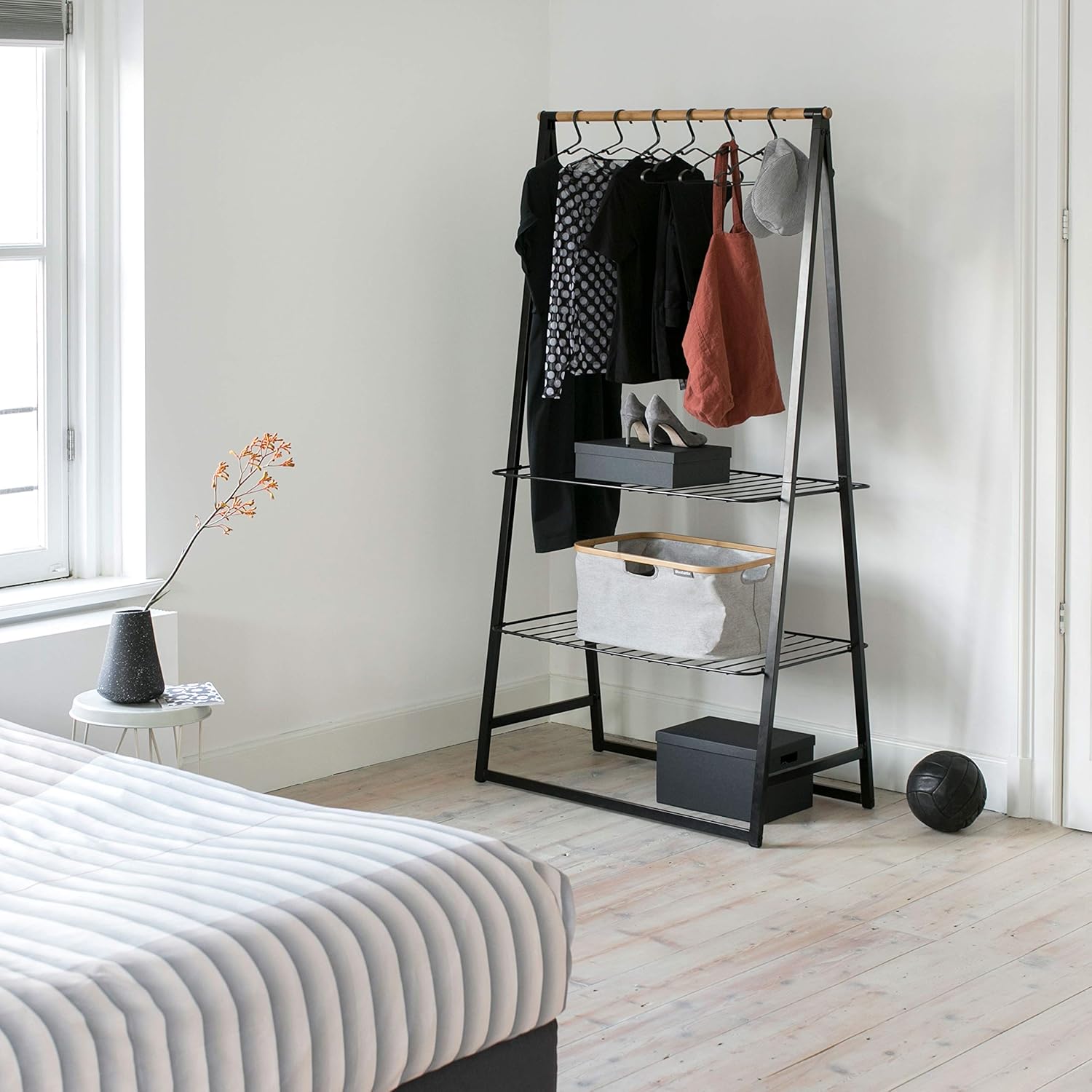 Brabantia Linn Clothes Rack Multi Functional Space Saver Black Large