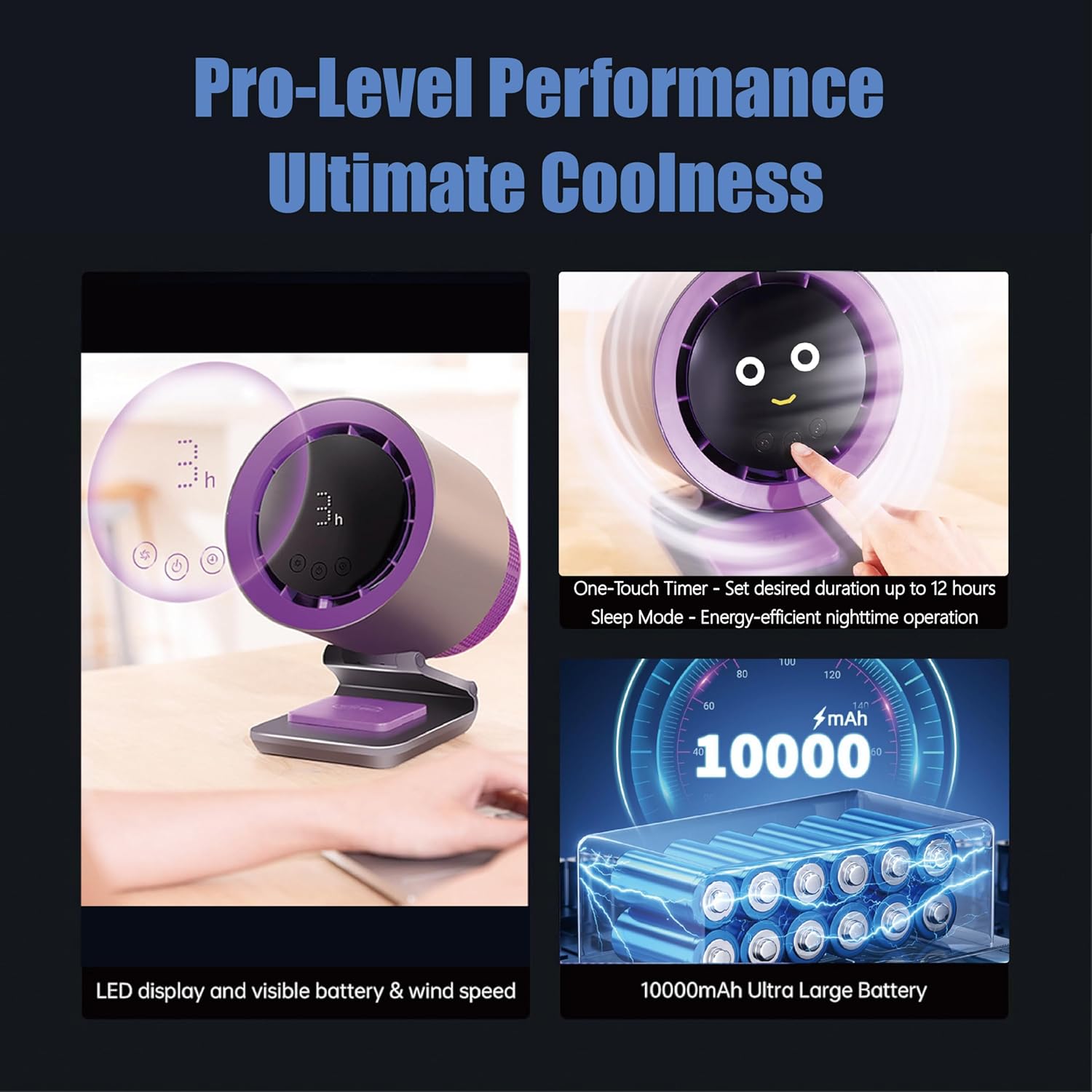 DRAYMAT 24 Hour Table Fan with Air Purifier
