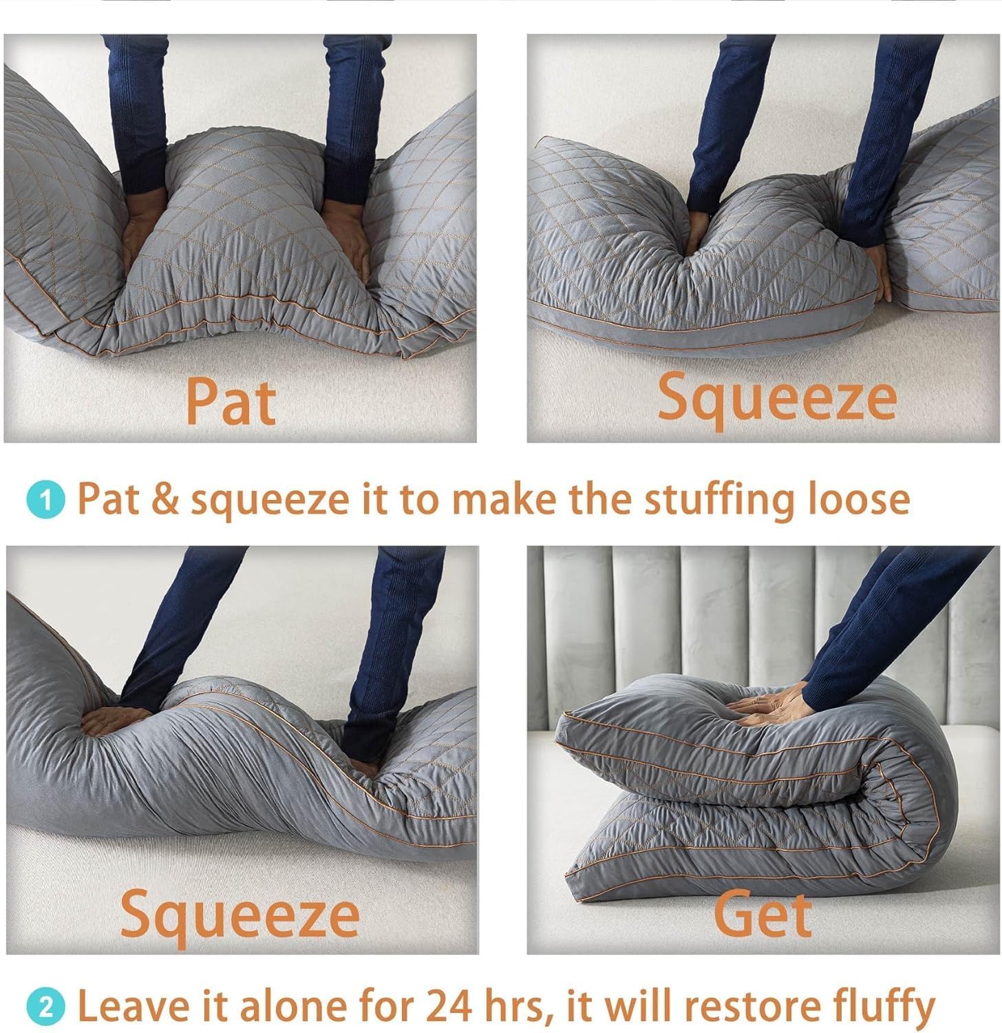 WhatsBedding Memory Foam Body Pillow for Adults