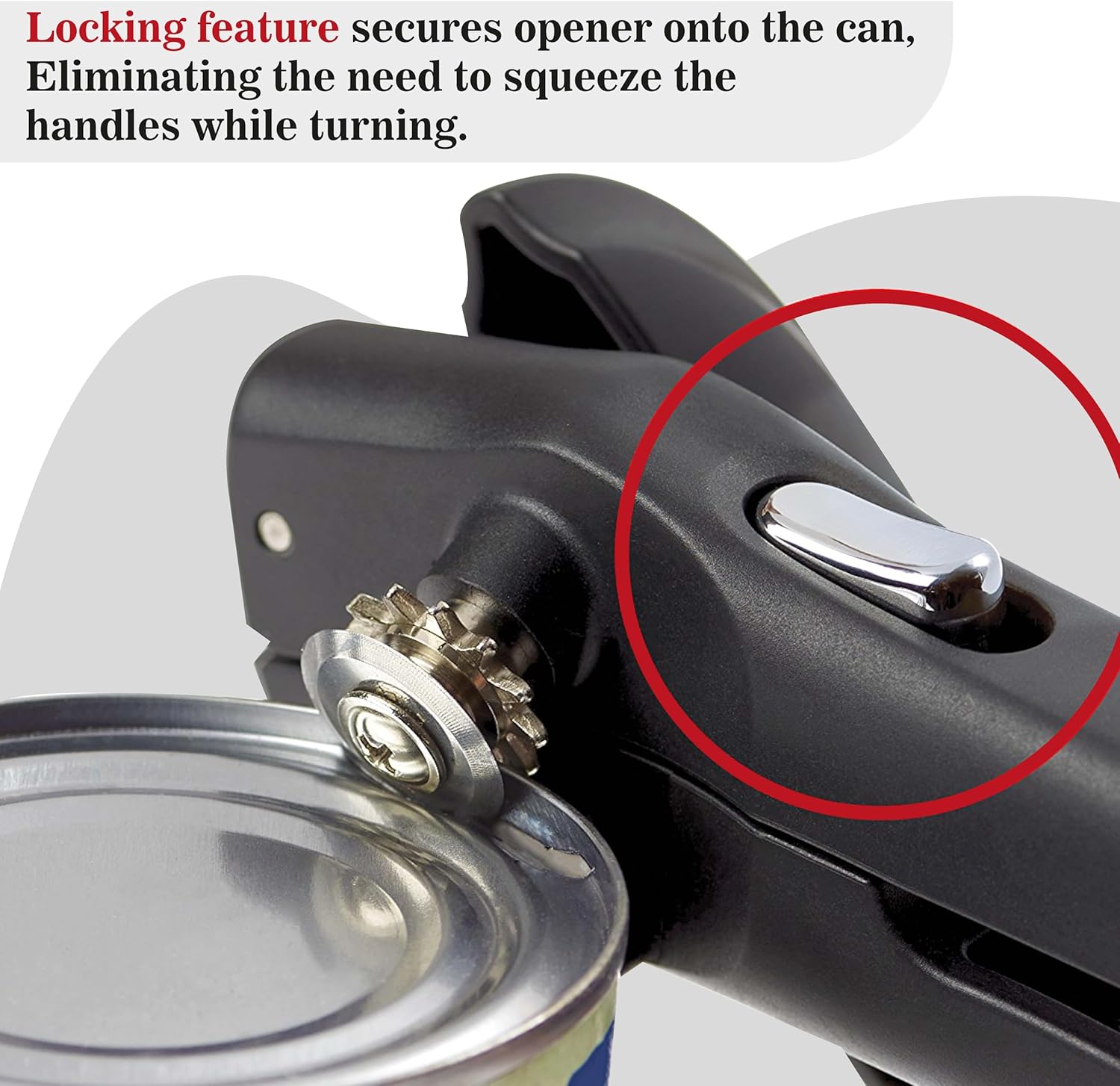 Swing-A-Way Locking Can Opener Manual 2-in-1 Black