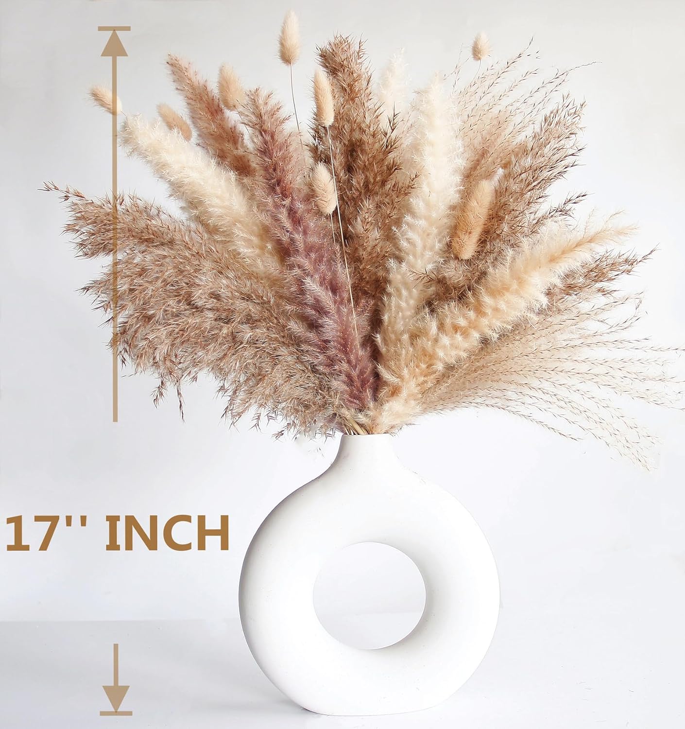 ANPROOR Dried Pampas Grass Decor 120 PCS Set