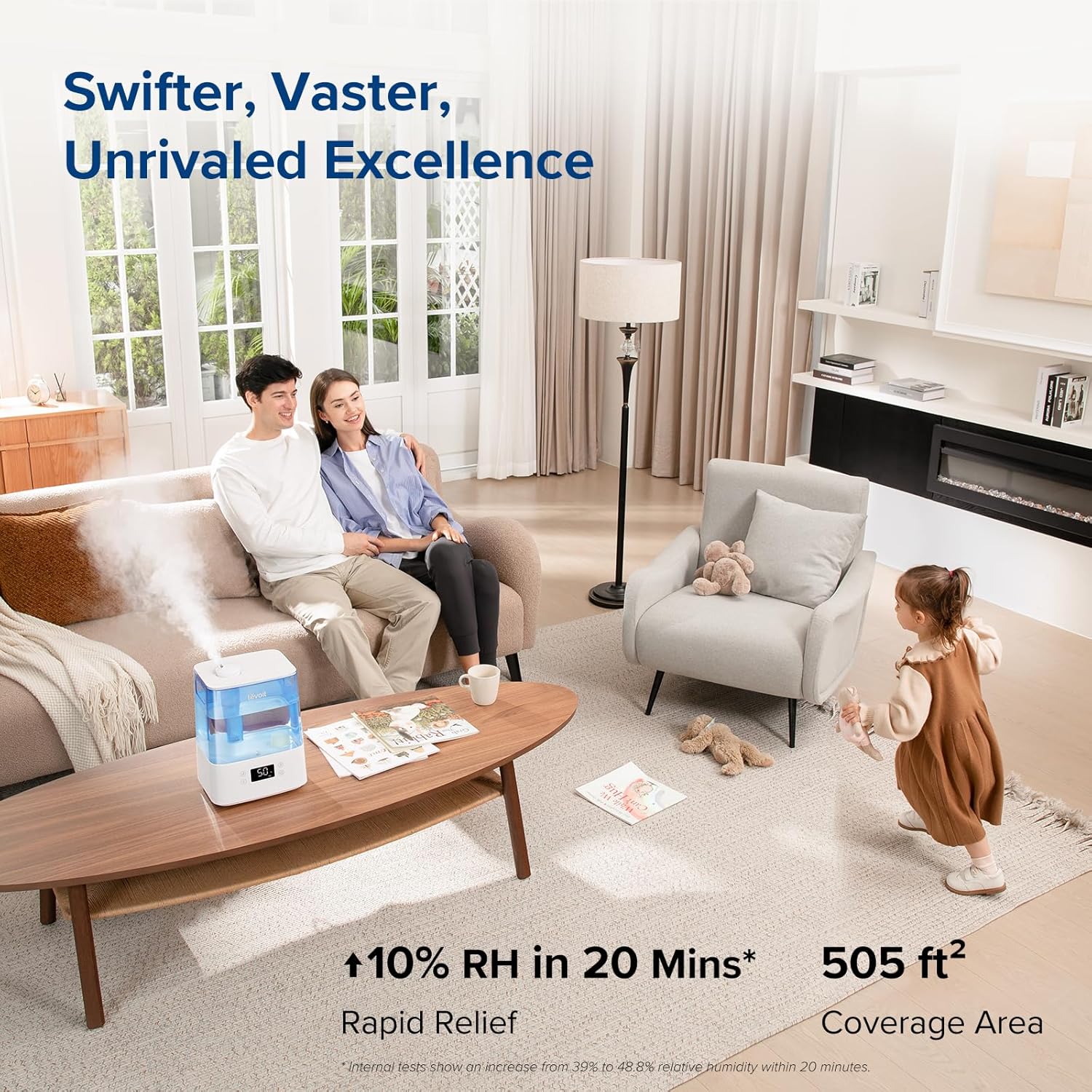LEVOIT Core 600S Smart Air Purifier with Humidifier