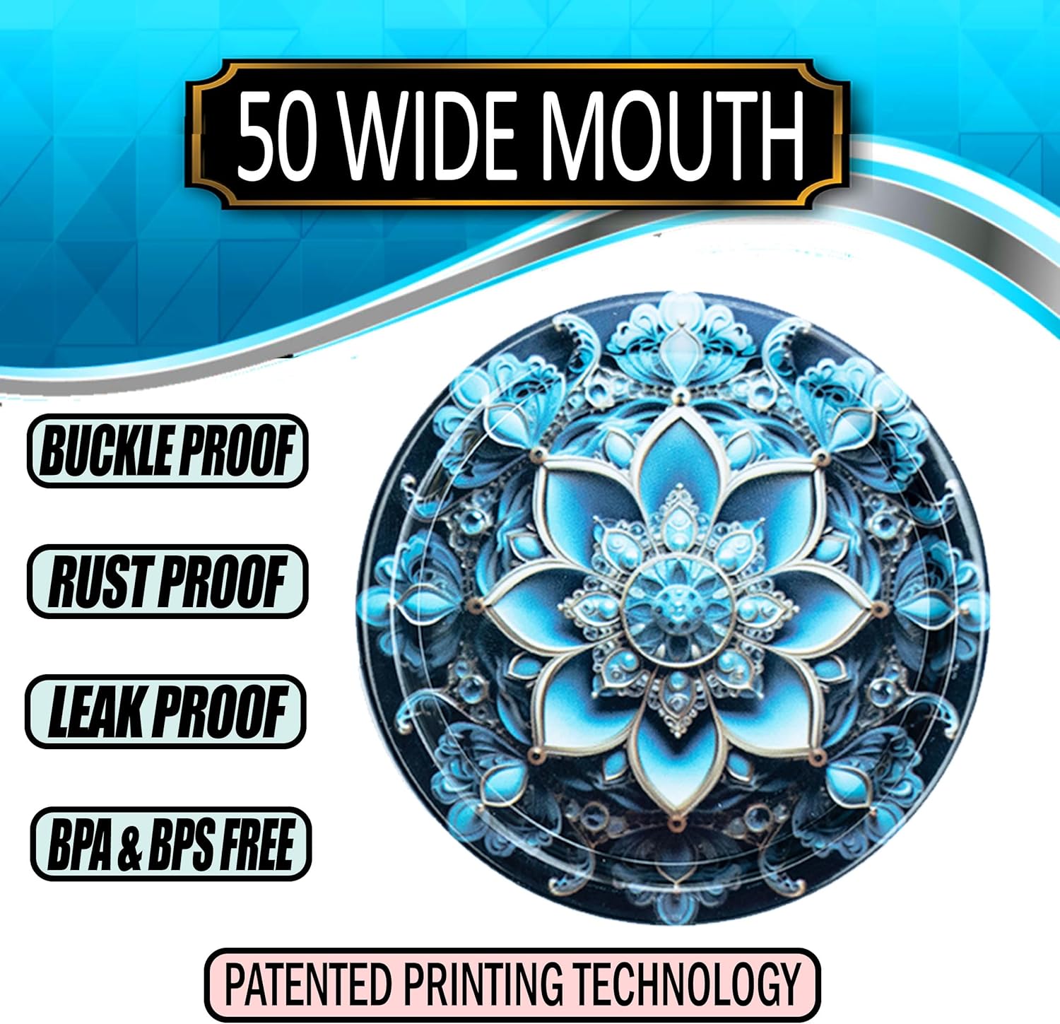 Supa Ant Canning Lids Wide Mouth 50 Pack Turquoise