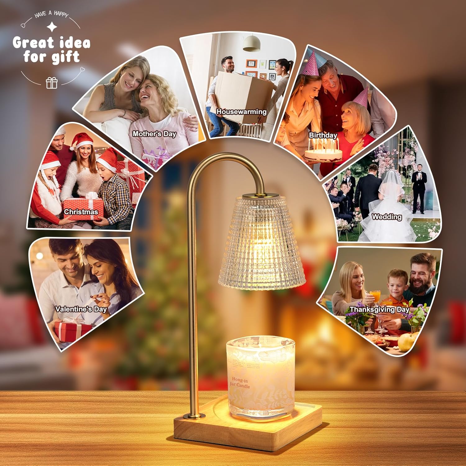 Hong-in Candle Warmer Lamp with Timer Dimmer