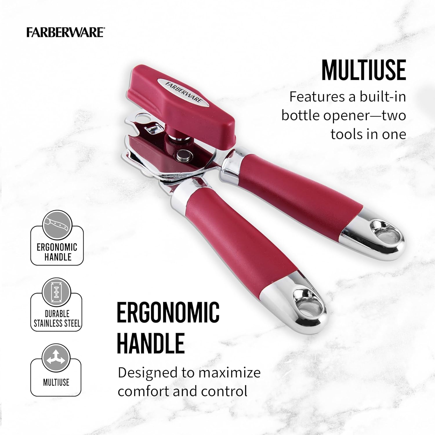 Farberware Pro 2 Can Opener Berry One Size