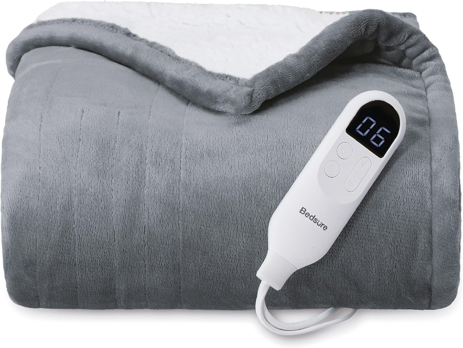 Bedsure Heated Throw Blanket with 6 Heating Levels