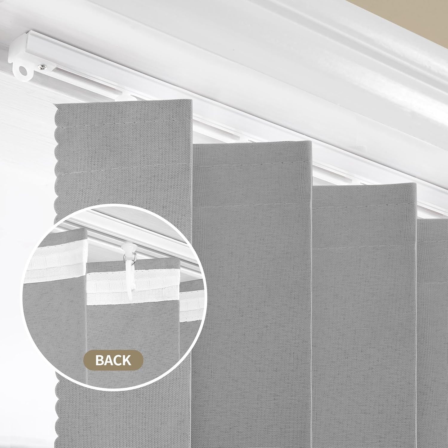 Rinhartex Blackout Accordion Curtain with Track