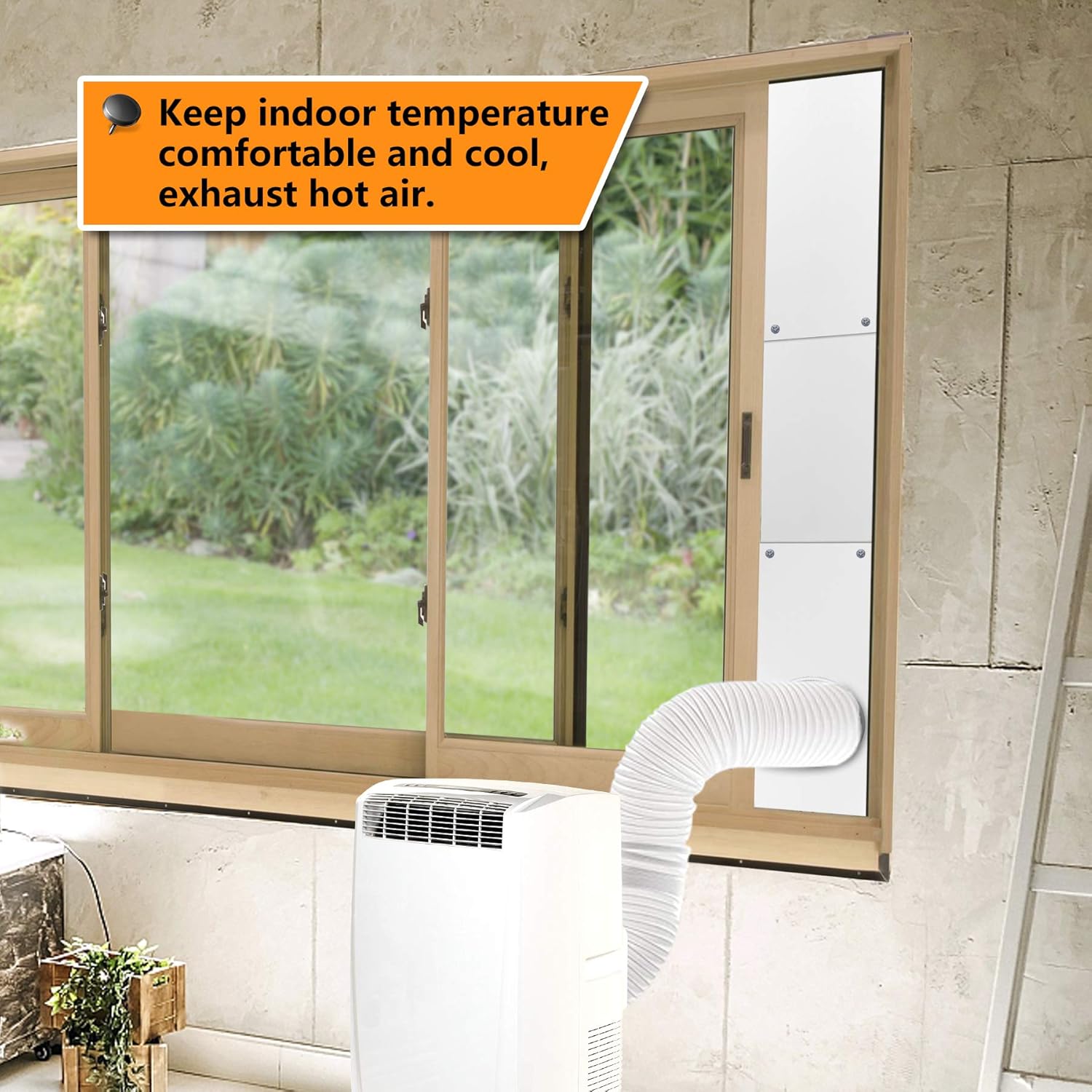 LBG Products Portable AC Window Seal Plates Kit