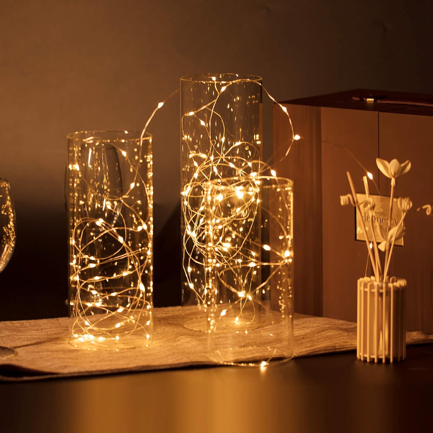 WGVI Hurricane Candle Holder Sleeve Clear Glass 4x8