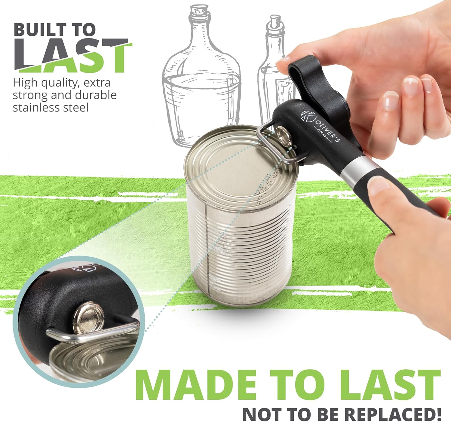 Olivers Kitchen Premium Safety Can Opener 1