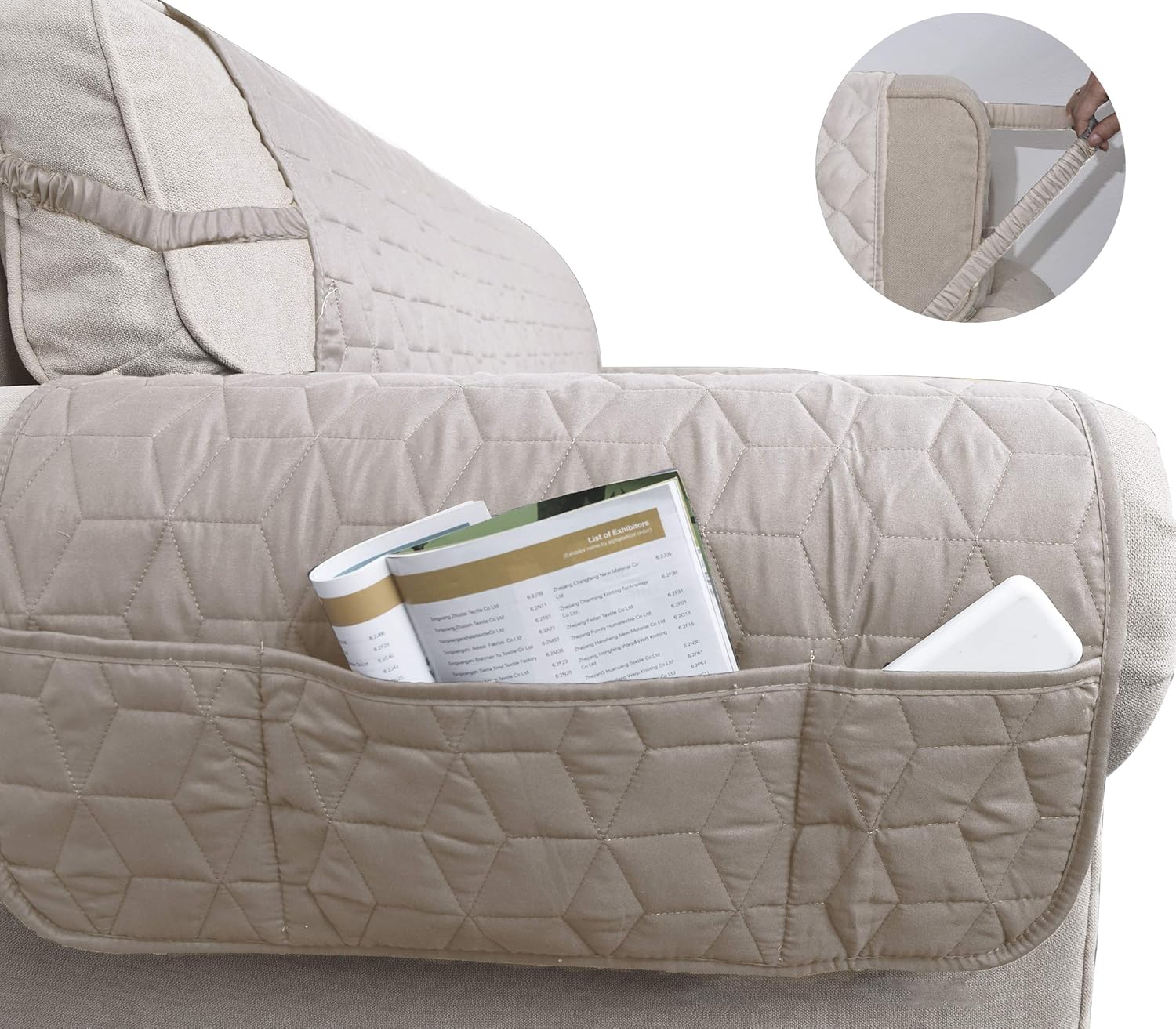 Ameritex Waterproof Nonslip Recliner Cover 23 Beige