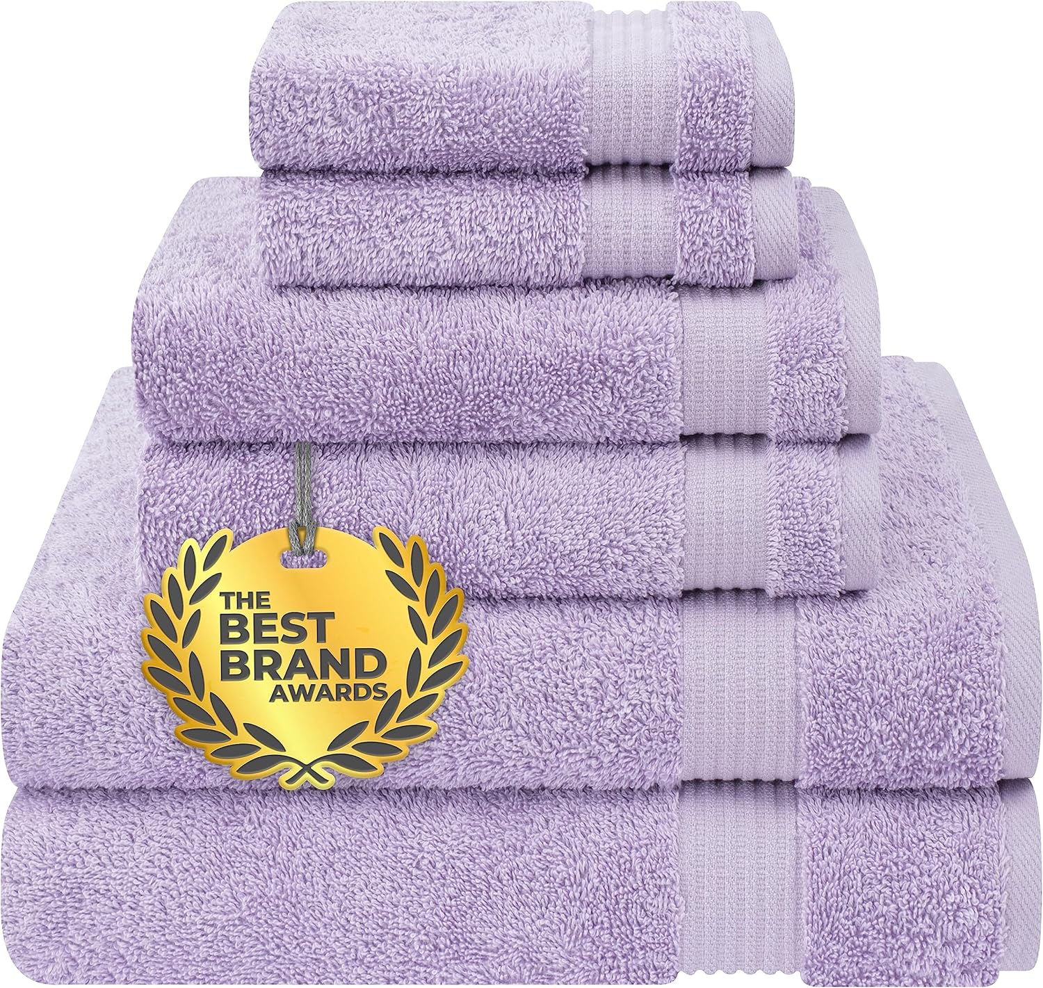 Cotton Paradise 6 Piece Lilac Towel Set