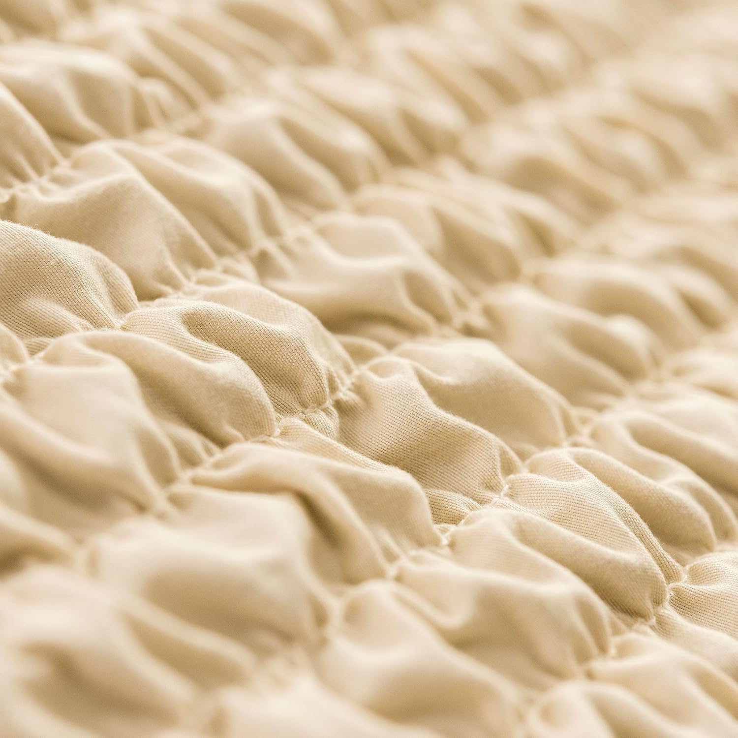 PAULATO Bed Headboard Cover - Cream King