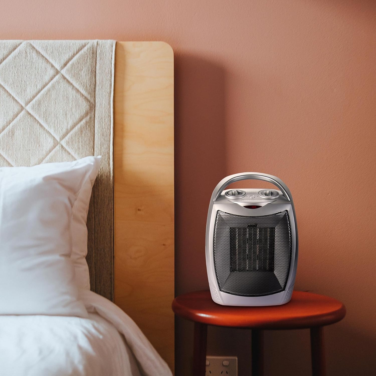 Moonflor 1500W Silver Radiant Space Heater