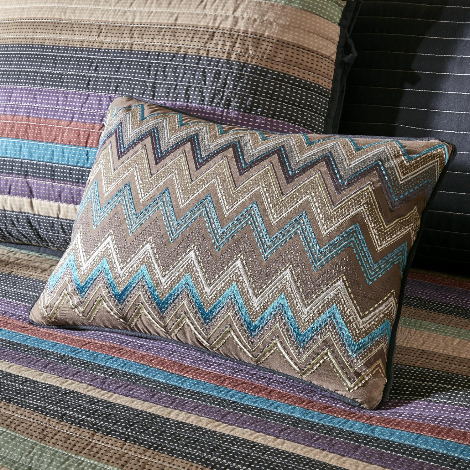 Madison Park Reversible Daybed Cover Set Yosemite Purple Teal