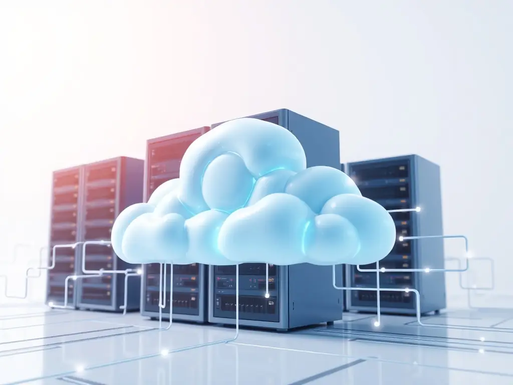 A visual representation of cloud computing infrastructure, symbolizing scalability and efficiency in technology solutions.